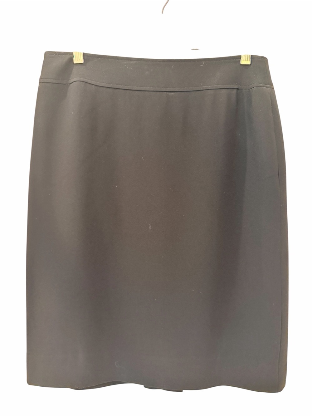 Ann Taylor Classic Black Straight Skirt - Professional Work Attire, Lined, Sz 12